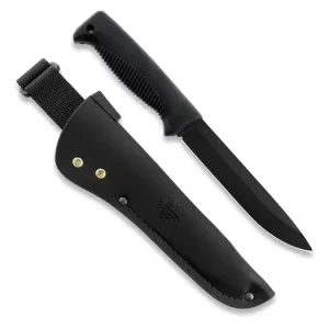 Peltonen Knives Sissipuukko M95 Mustalla Nahkatupella Viikonlopputarjous