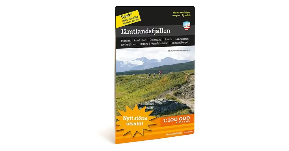 Flash-Tarjous Calazo Jämtlandsfjällen Fjällkarta Tyvek