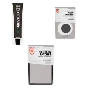 Gear Aid Korjaussetti Aquasure +FD 28g, Mesh Patches ja Tenacious Tape Silnylon Patches Nopea Toimitus