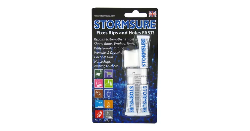 Storm Sure 3x5g Transparent repair adhesive Uutuus