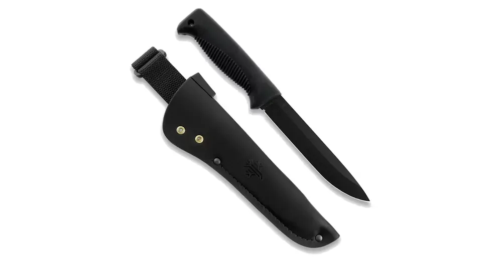 Peltonen Knives Sissipuukko M95 Mustalla Nahkatupella Korkea Laatu