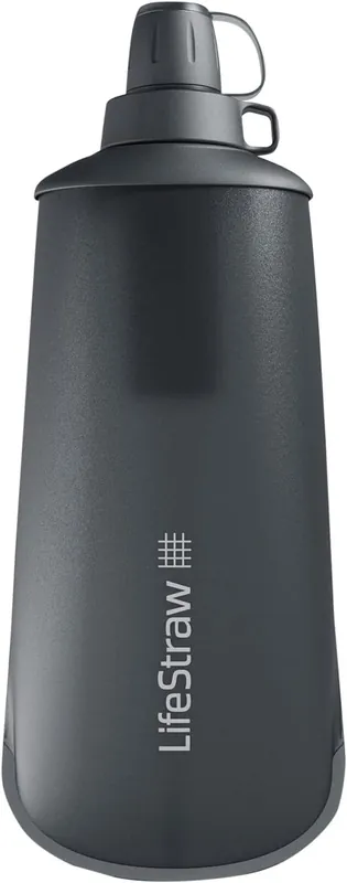 Heti Saatavilla LifestrawLifestraw Peak Series Collapsible Squeeze 1 L Dark Grey