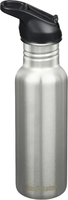 Klean KanteenKlean Kanteen Classic Narrow 532 ml (W/ Flip Seal Sport Cap and Straw) Brushed Stainless Korkea Laatu