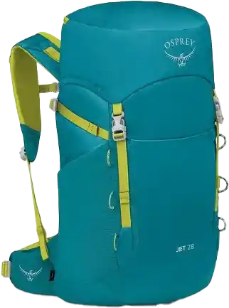 Kausialennus OspreyOsprey Kids‘ Jet 28 Blue Spikemoss/Lemongrass