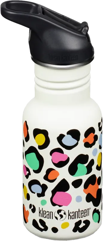 Klean KanteenKlean Kanteen Kids‘ Classic Narrow 355ml (W/Flip Seal Sport) Leopard Print Korkea Laatu