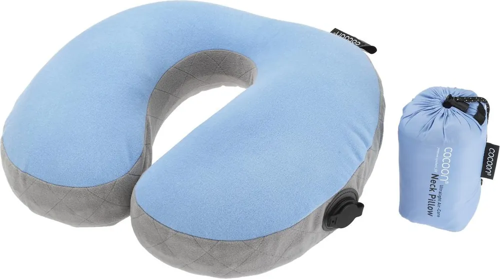 Nopea Toimitus CocoonCocoon U-Shaped Neck Pillow Light Blue/Grey