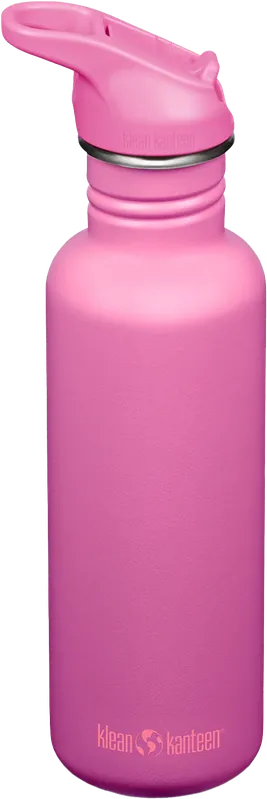Klean KanteenKlean Kanteen Classic 800 ml (W/ Flip Seal Sport Cap and Straw) Rose Violet Löytö
