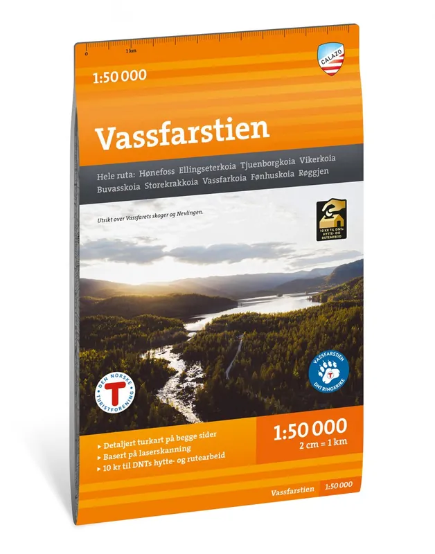 Calazo förlagCalazo förlag Vassfarstien 1 50 000 Hiking map Viimeinen Mahdollisuus