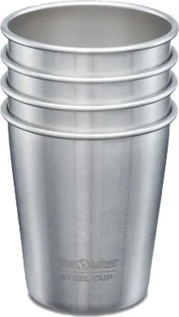 Klean KanteenKlean Kanteen Steel Cup 296 ml 4-pack Brushed Stainless Kausialennus
