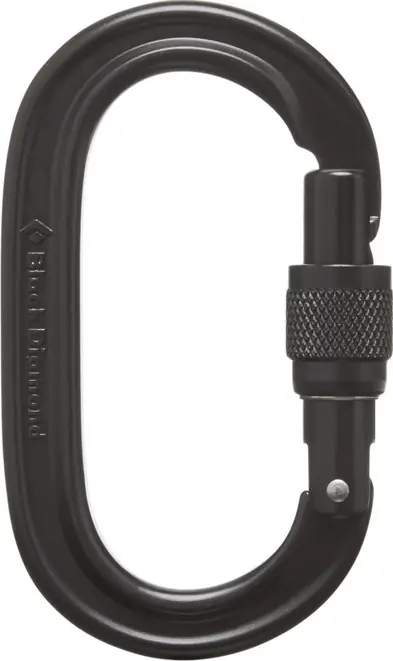 Bestseller Black DiamondBlack Diamond Oval Keylock Screwgate Carabiner Black