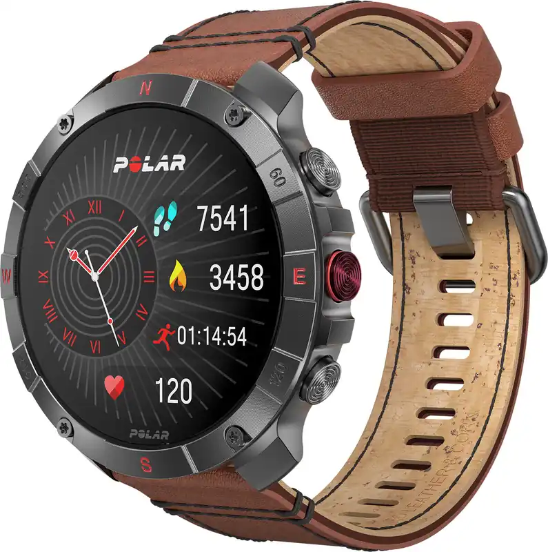 PolarPolar Polar Grit X2 Pro Ti Lthr Brnz M/L Bronze Aito