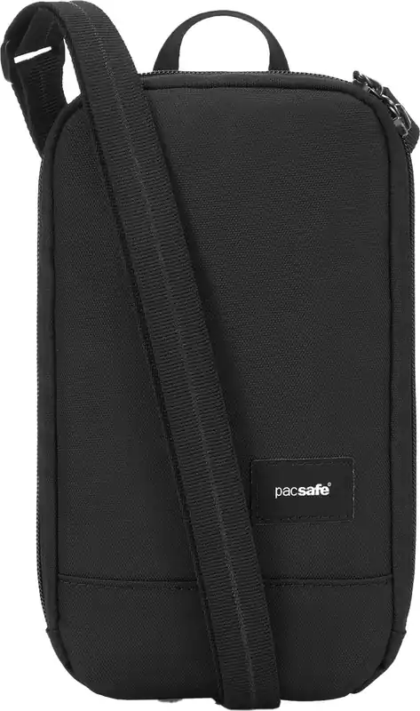 PacsafePacsafe RFIDsafe Tech Crossbody Jet Black Asiakkaiden Suosikki