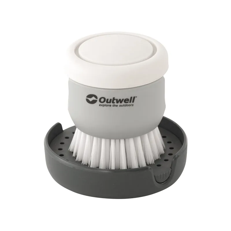 Pakollinen (Must-Have) OutwellOutwell Kitson Brush W/Soap Dispenser Grey