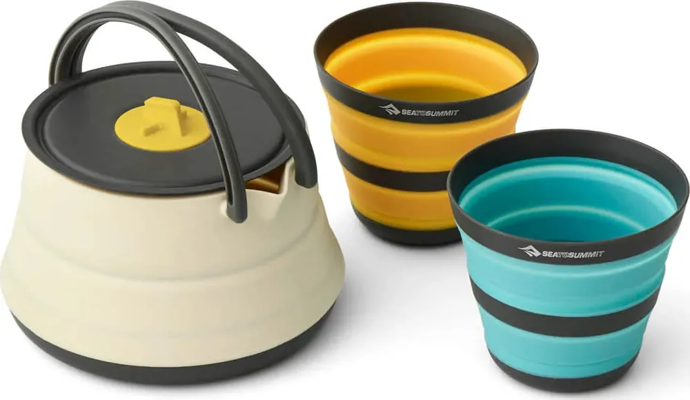 Sea To SummitSea To Summit Frontier Ultralight Collapsible Kettle Cook Set 3 Piece 1,1L With Cups Multi Turvallinen Maksu