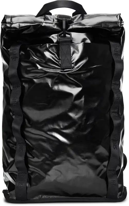 RainsRains Sibu Rolltop Rucksack W3 Black Osta Verkossa