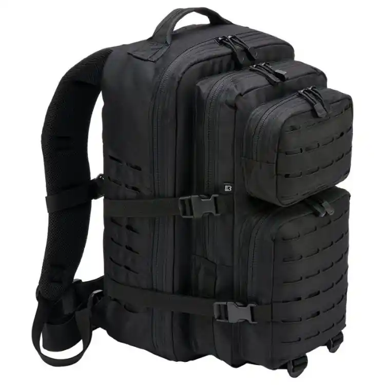 Brandit US Cooper Lasercut Backpack 40L Black Lähetetään Heti