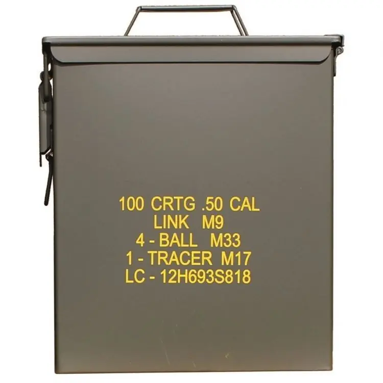 Mil-Tec US M2A1 50 .Cal Ammuslaatikko Large Pikatoimitus