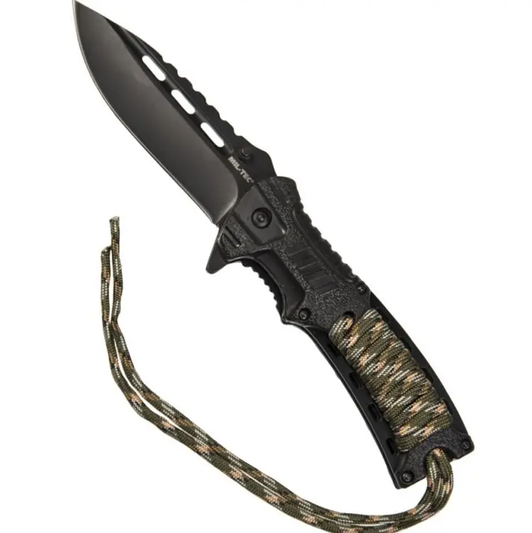 Mil-Tec Paracord Kääntöveitsi Camo Bestseller