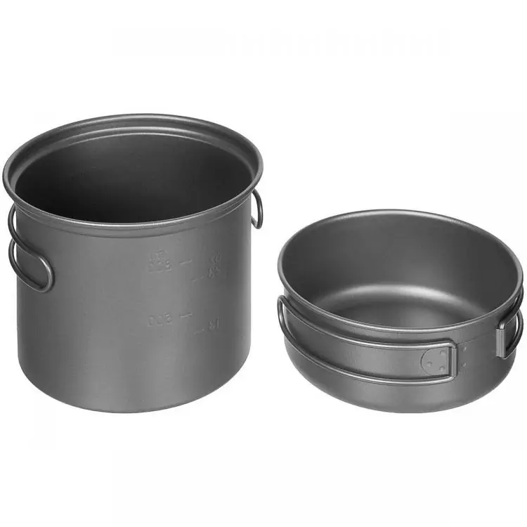 Fox Outdoor Pot & Pan Keittoastiat, Titaania Turvallinen Maksu