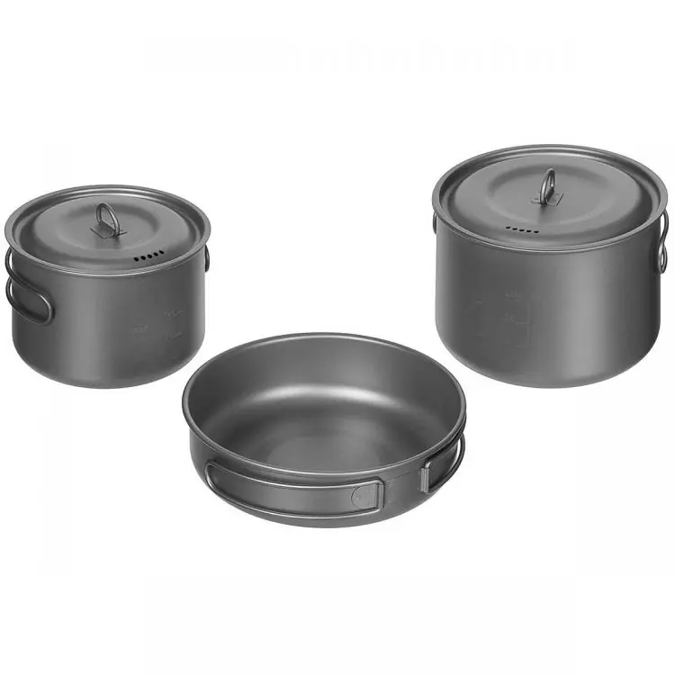 Uusi Kokoelma Fox Outdoor Titanium Mess Kit, 5-Osaa