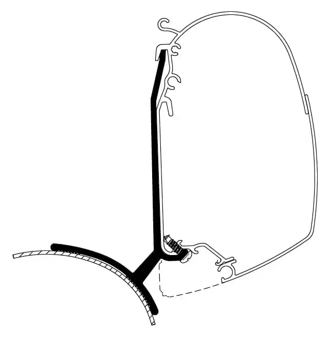 Thule seinämarkiisin kiinnityssarja 4200 / 5200 Viikonlopputarjous