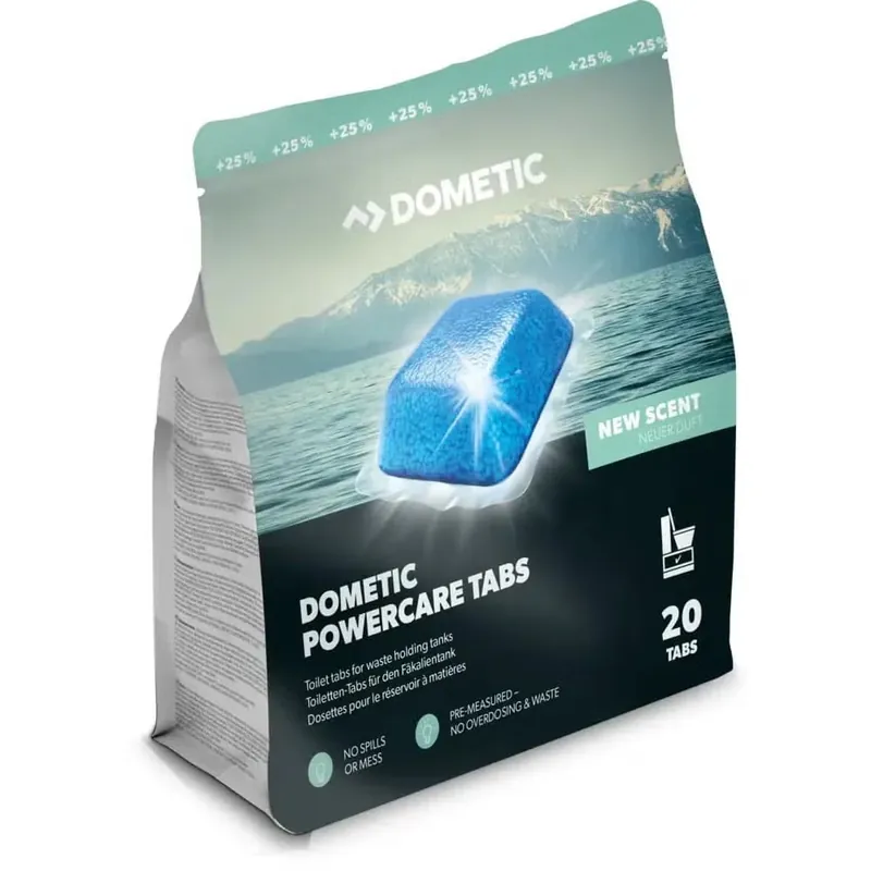 Dometic PowerCare Tabs -käymälätiivistetabletit jätesäiliöön, 20 kpl Alennettu