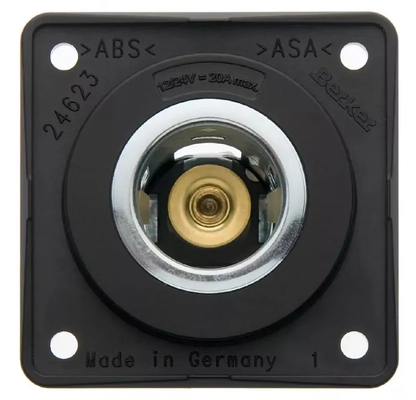 Alennettu Berker sytytinpistorasia 21 mm, 12V (värivaihtoehtoja)