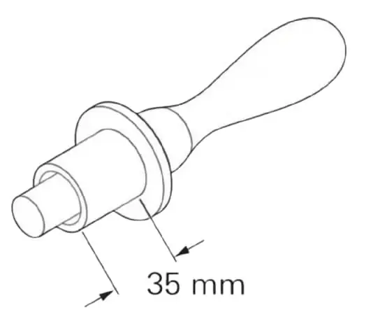 Truma lukkoaluslevyn asennustyökalu Combi D, 35 mm Eniten Myyty