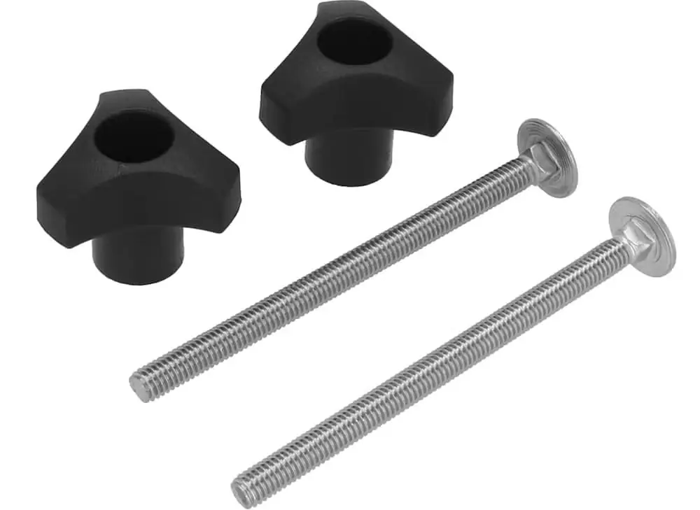 Turvallinen Maksu Thule pultti ja kiristysnuppi 90 mm, 2 kpl