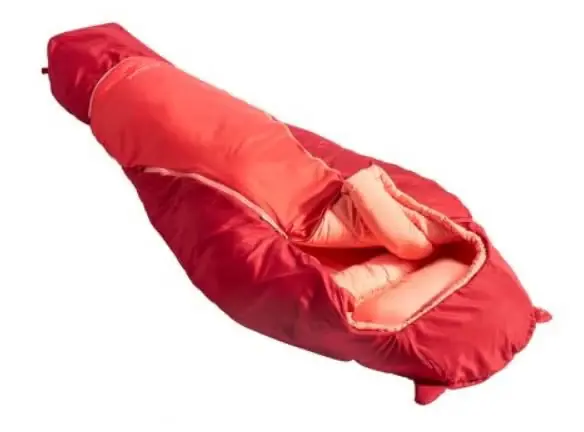 Edullinen VAUDE ALPLI ADJUST 400 SYN DARK INDIAN RED LEFT, makuupussi