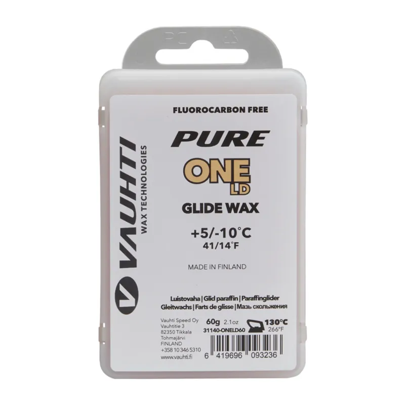 Poisto Vauhti Pure One LD Glide Wax +5/-10 60g
