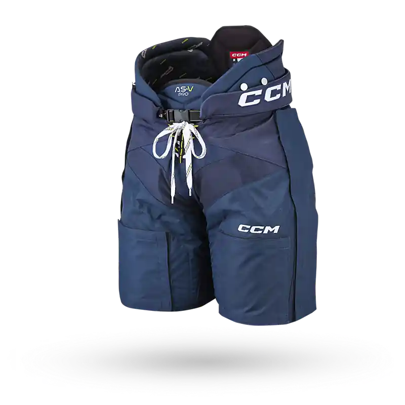 Suosittu CCM Tacks Pro SR Velcro jääkiekkohousut – Navy
