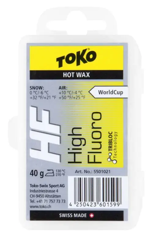 Suosittu TOKO HF Hot Wax Yellow 0°...-6°C, 40g
