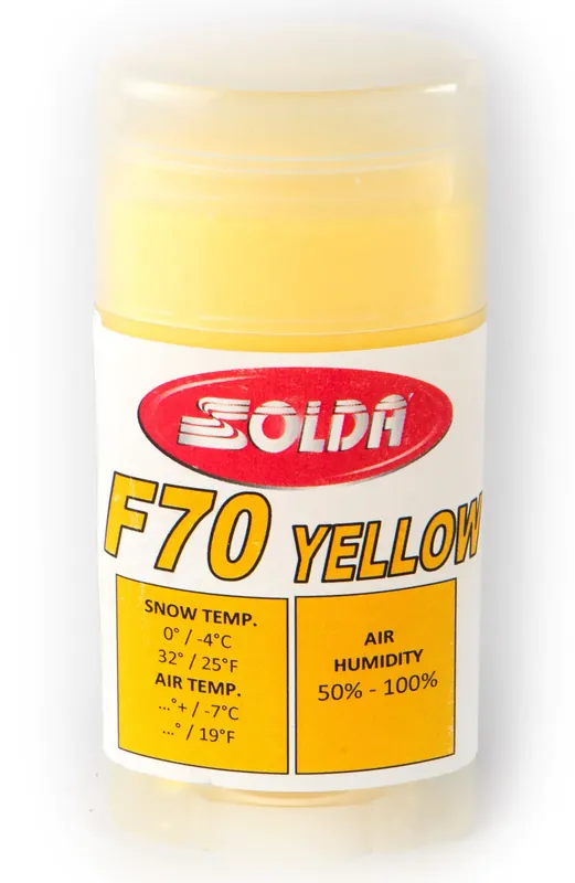Osta Verkossa Solda F70 Hyper Fluor Glide Wax Yellow -7°C and warmer, 35g