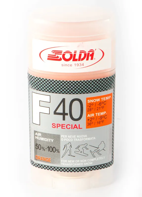 Kausialennus Solda F40 SPECIAL Stick Orange +2...-9°C, 35g