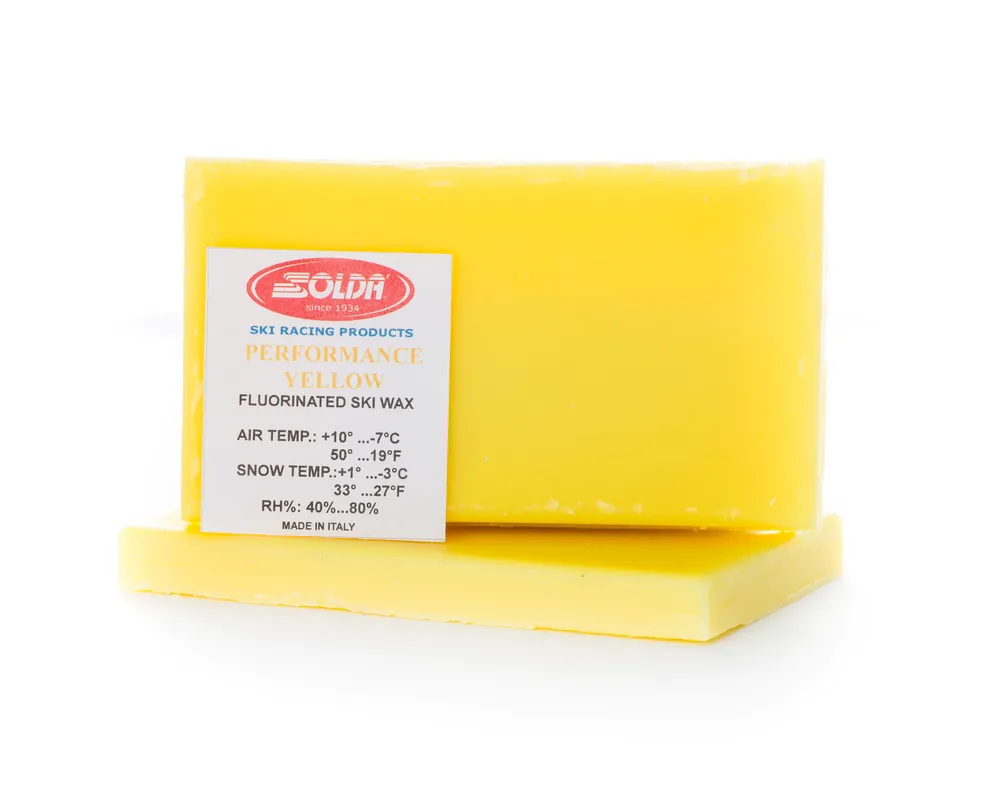 Solda Performance WorldCup Low Fluor Glide Wax Yellow +5...-4°C, 500g Aito