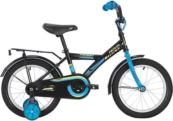 Lasten pyörä Novatrack 16" FOREST musta Uutuus