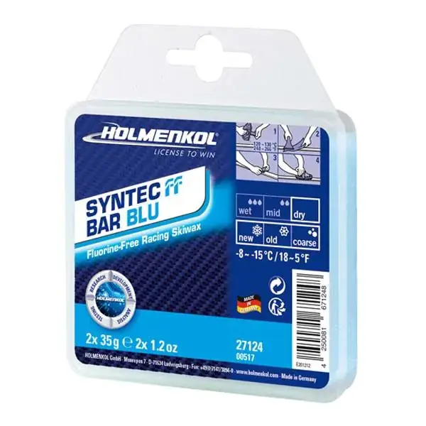 Edullinen Hinta Holmenkol Syntec Bar FF BLU -8...-15°C, 2 x 35g