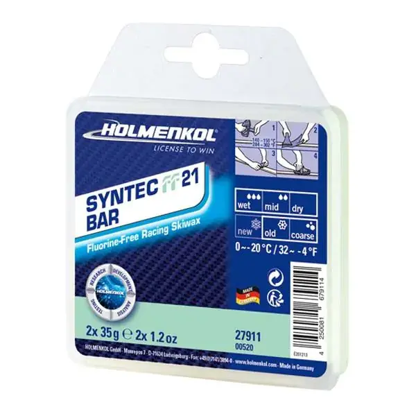 Holmenkol Syntec Bar FF 21 0°...-20°C, 2 x 35 g Alkuperäinen
