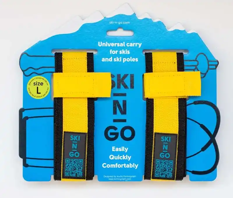 Uutuus SKI-N-GO Skis&poles Holder, Yellow