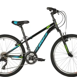Nuorten pyörä FOXX AZTEC 24" musta 12" Uusi Kokoelma