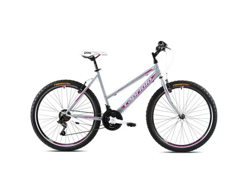 Nuorten pyörä MTB Passion Lady 26"/18HT hopea-vaaleanpunainen, 17" Kampanjahinta