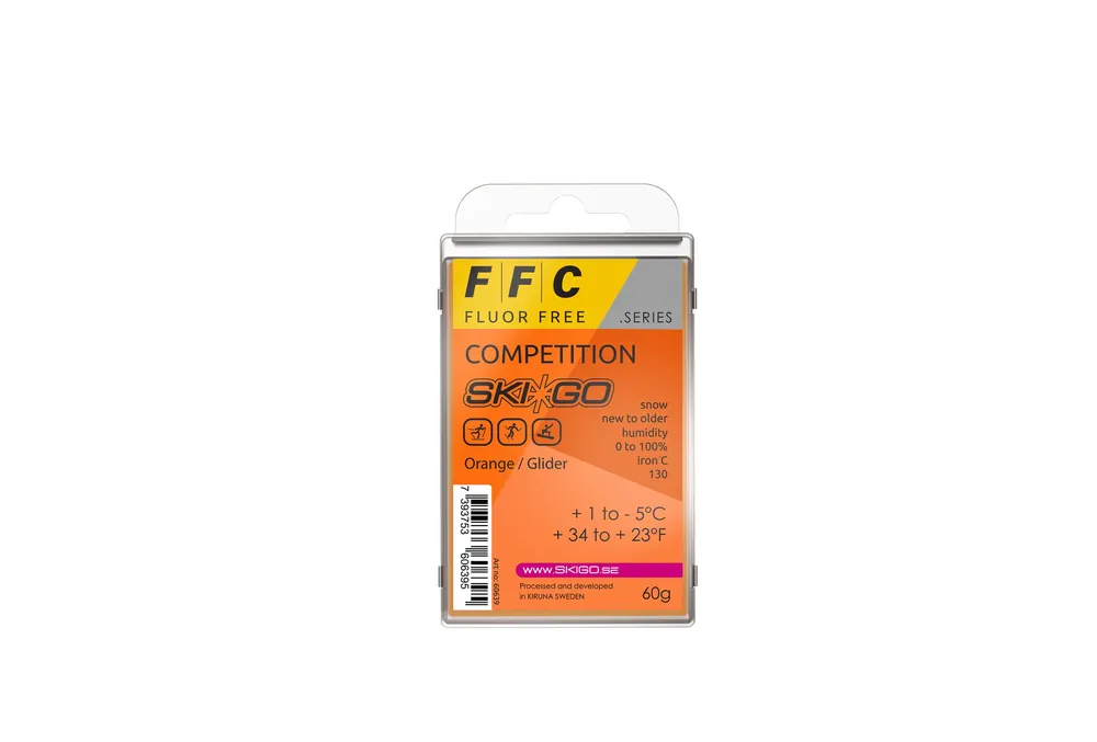 Turvallinen Maksu Ski-Go FFC Orange Competition paraffin, 60g