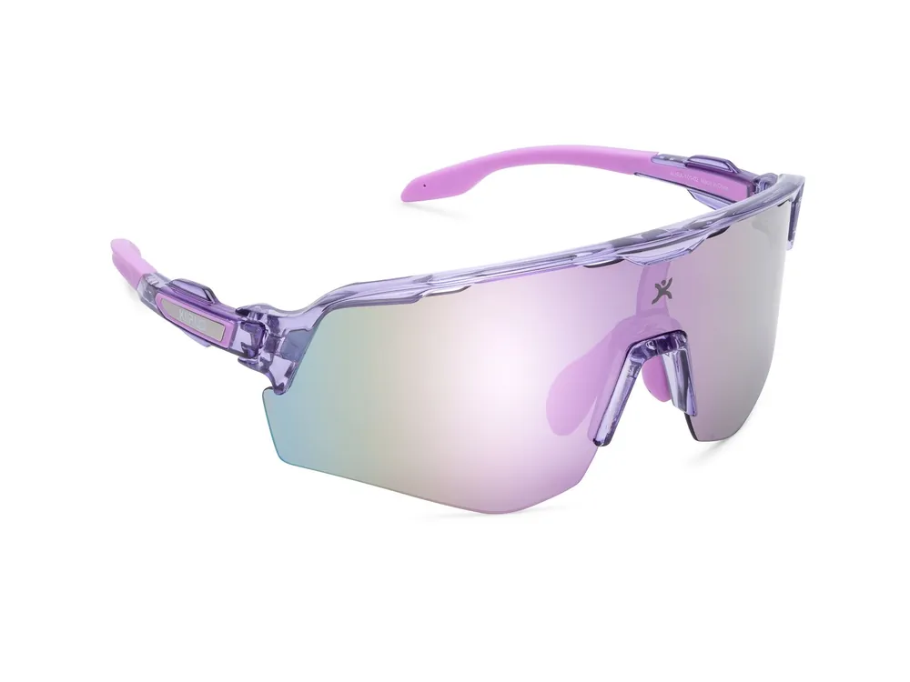 Tarjous Kiirus sport glasses AURA, Shiny Clear Purple