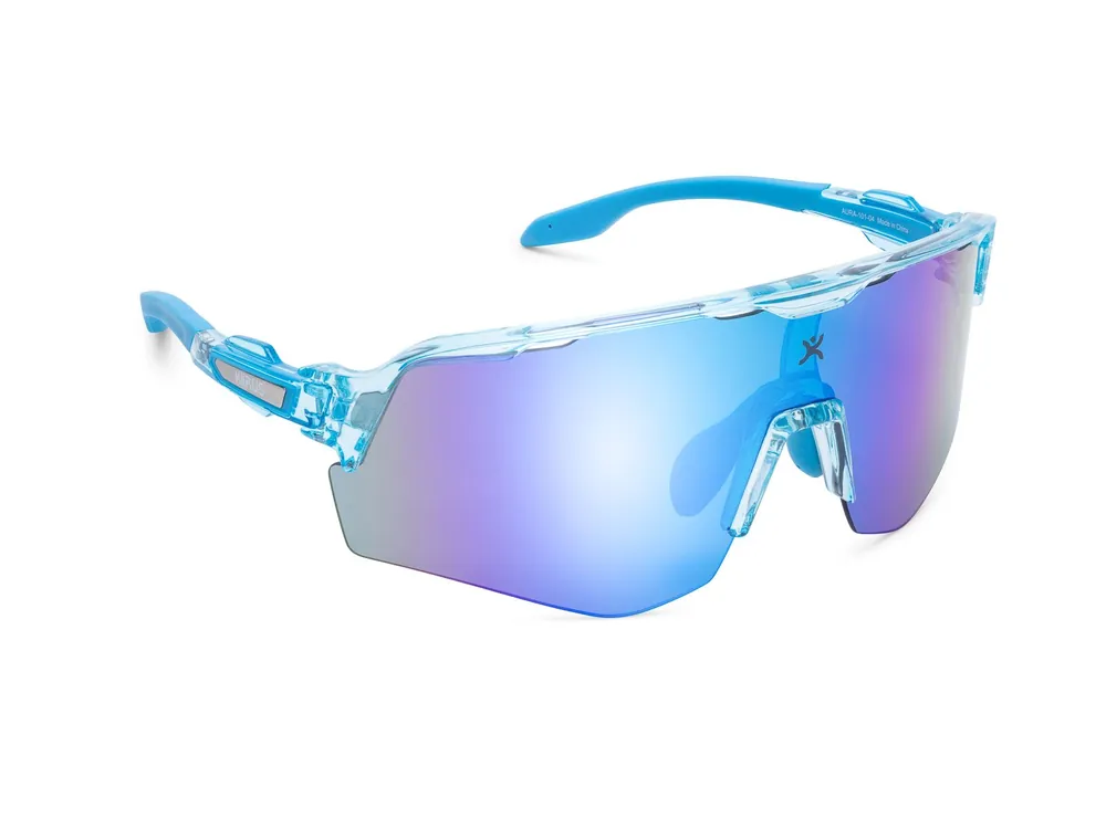 Löytö Kiirus sport glasses AURA, Shiny Clear Blue