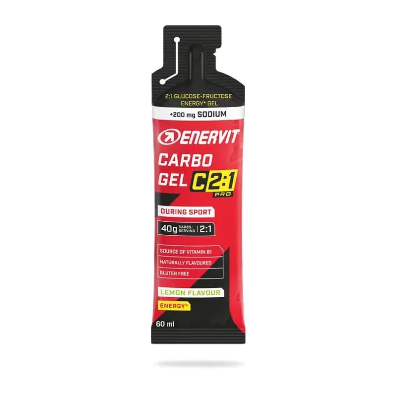 Heti Saatavilla Enervit C2 1 energiageel Carbo 60ml sidrun+naatrium (200mg)