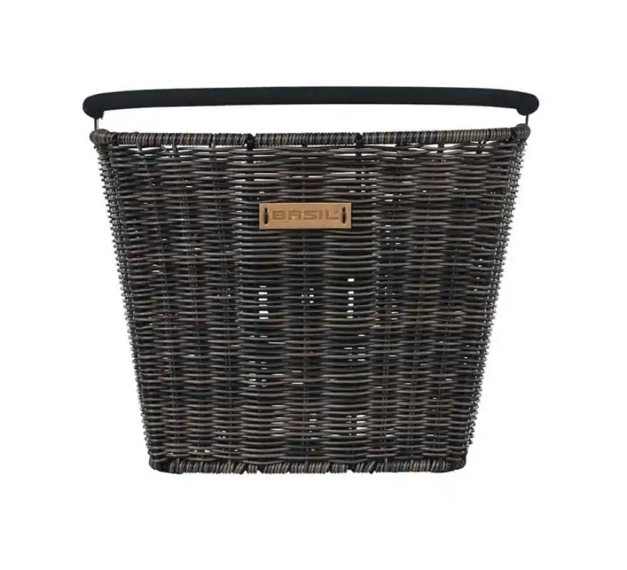 Eniten Myyty Polkupyörän etukori Basil Bremen Rattan Look KF, irrotettava