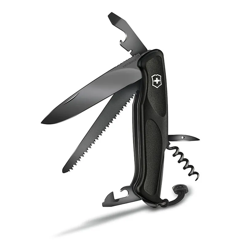 Victorinox Ranger Grip 55 Onyx Black 12 Functions Kausialennus
