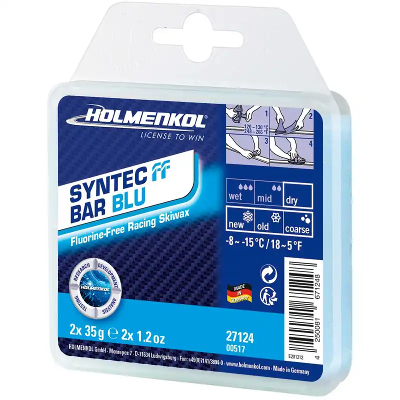 Holmenkol Racing Bar Blue 2x35g Vain Rajoitetun Ajan